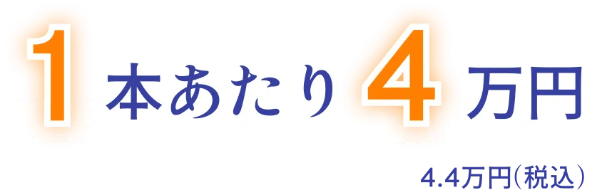 1本あたり4万円
